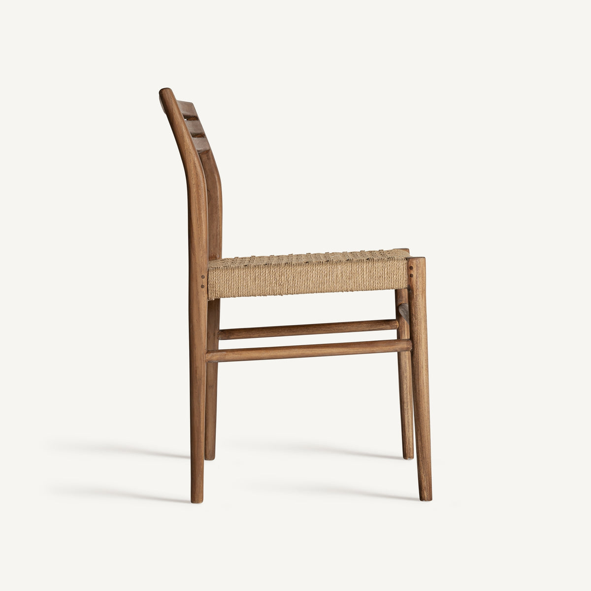 Silla de teca y cuerda Chulilla