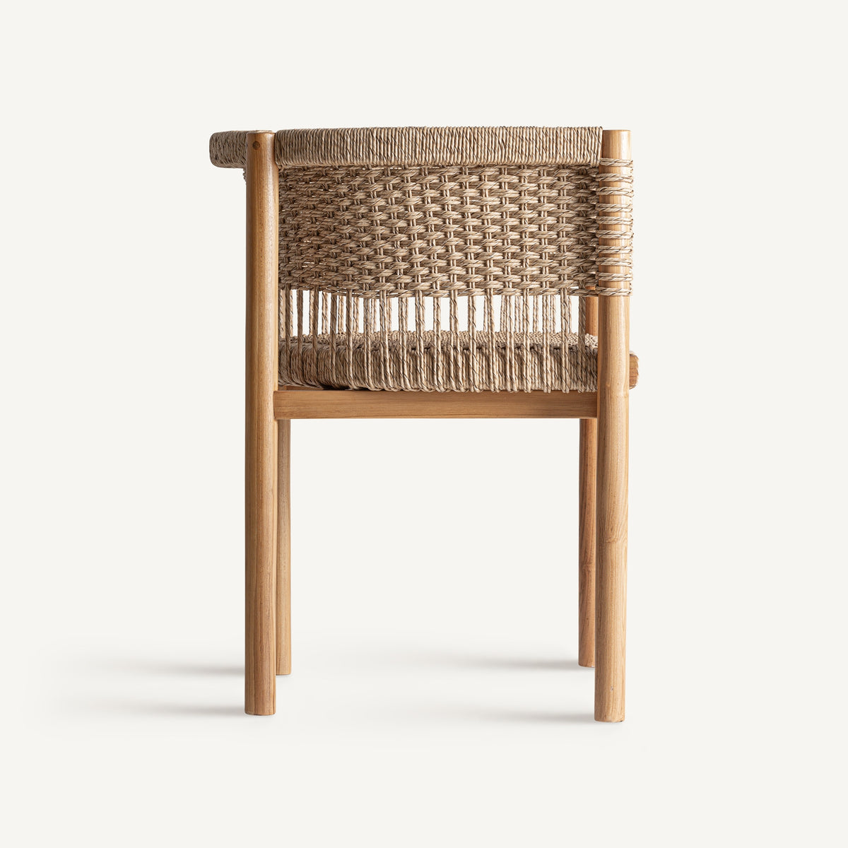 Silla de teca y cuerda Jelsa