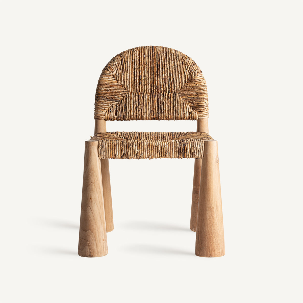 Silla de teca y enea Benigembla