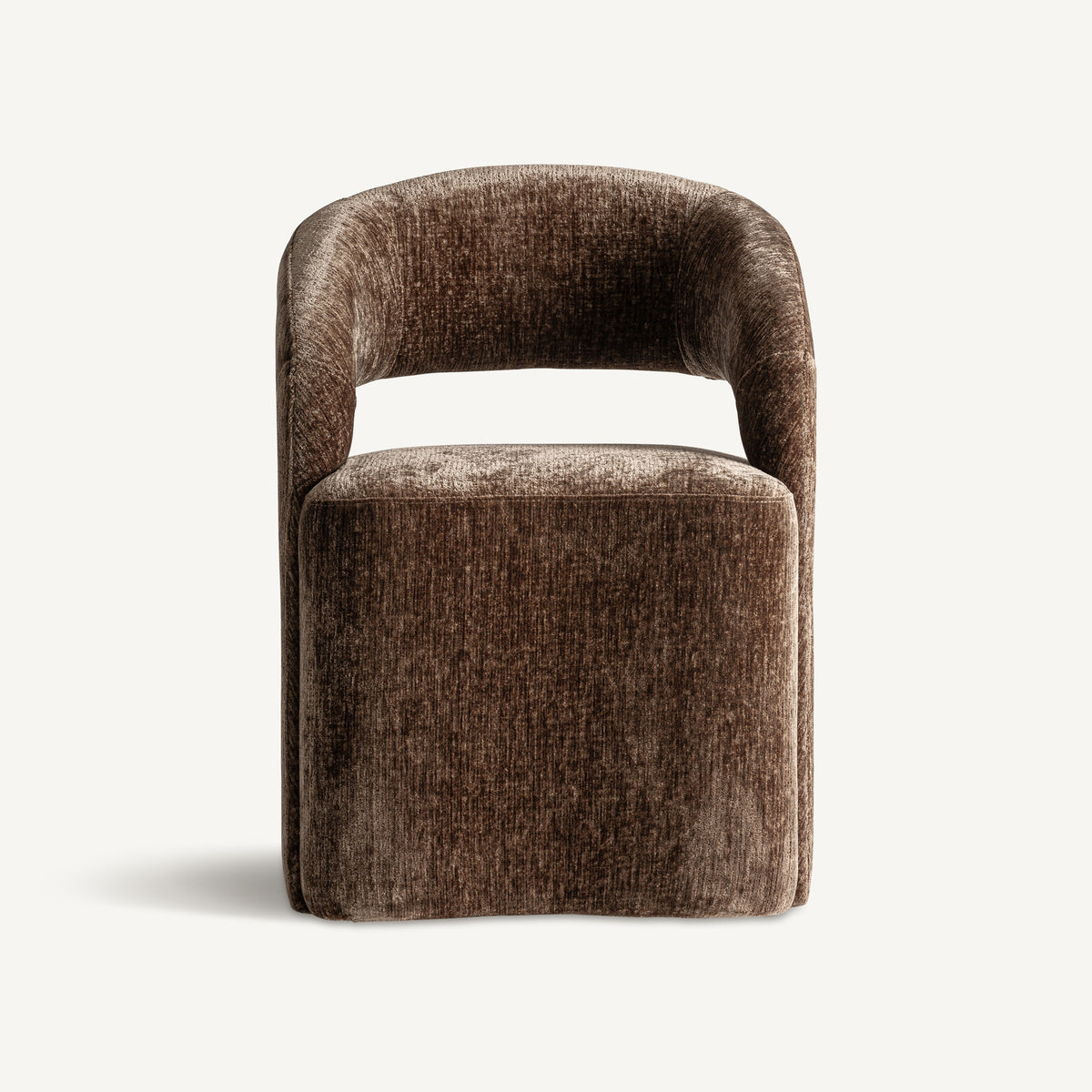 Silla tapizada de pino marrón Sikinos