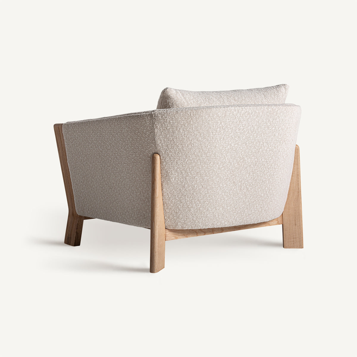 Sillón amplio tapizado marrón Cala Martina