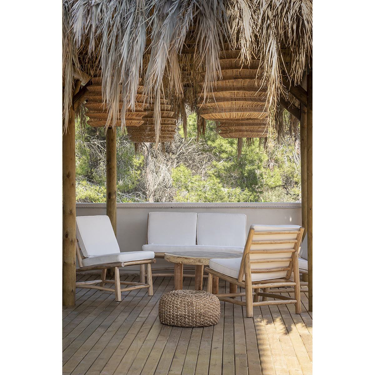 Sillón de madera de teca Rodos