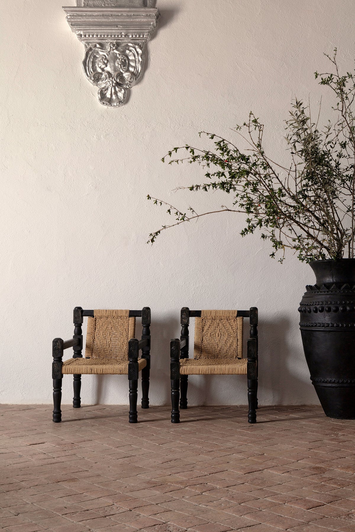 Sillón de madera recuperada y cuerda Cala Saona
