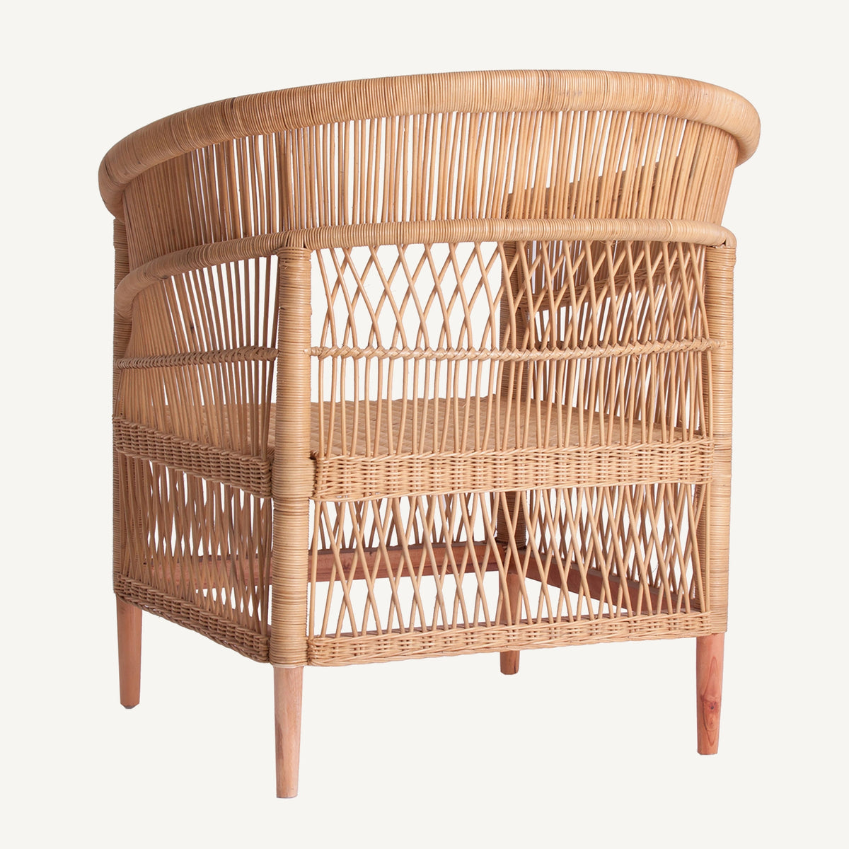 Sillón de ratán con cojín Sant Josep