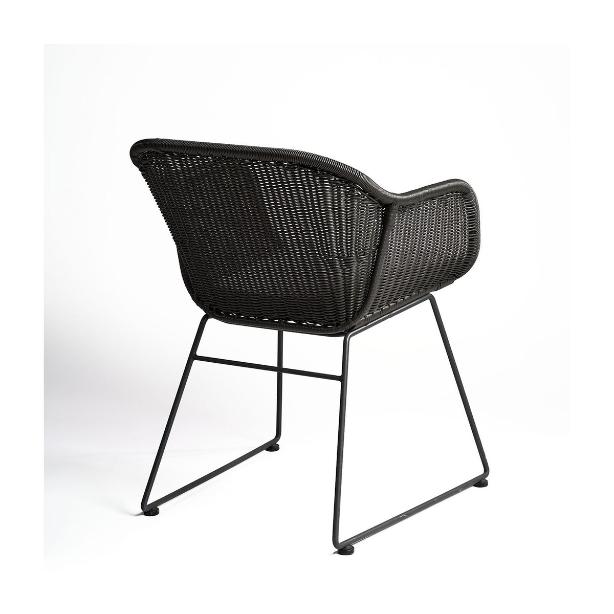 Sillón de exterior de ratán sintético gris Madeira
