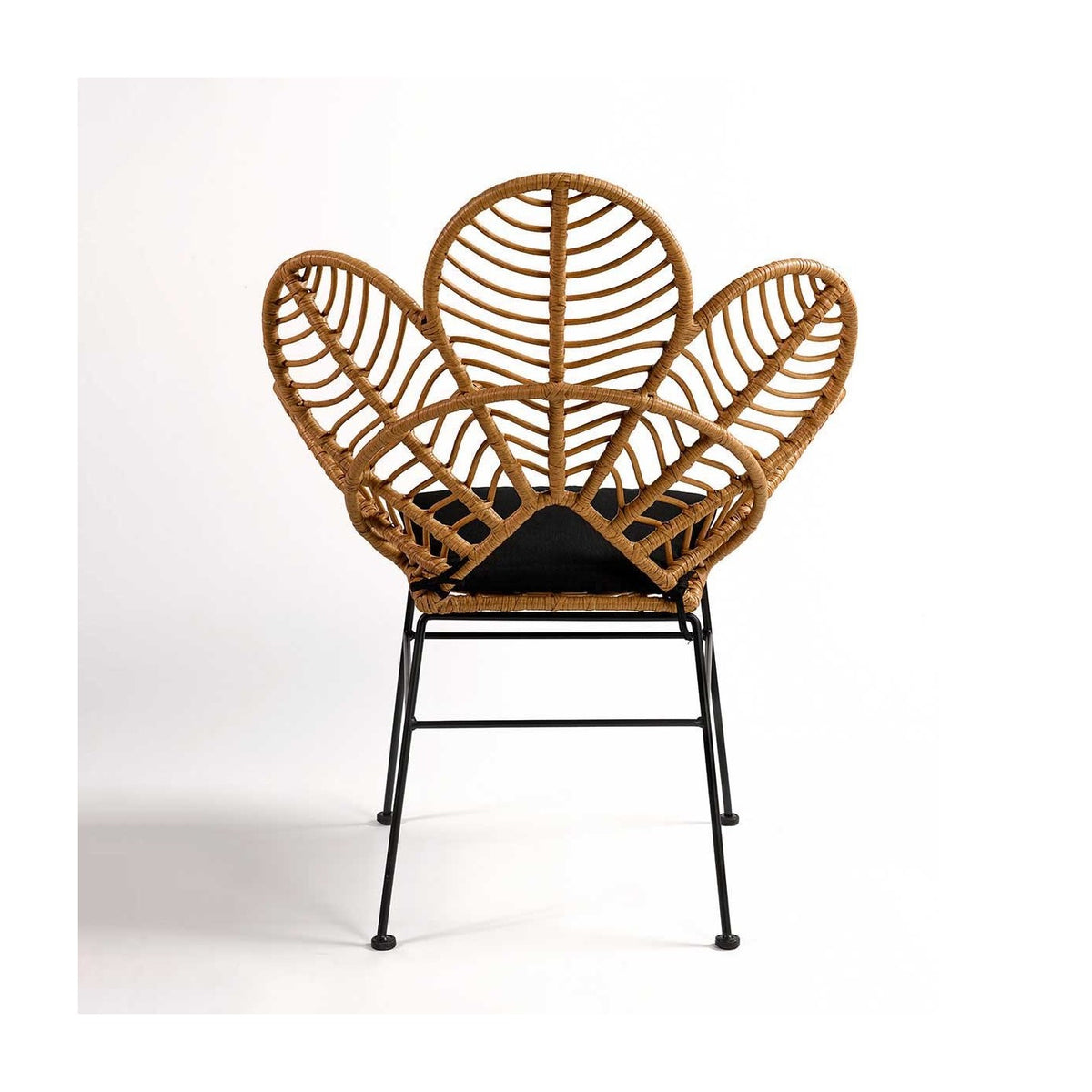 Sillón de exterior de ratán sintético en forma de flor Luque