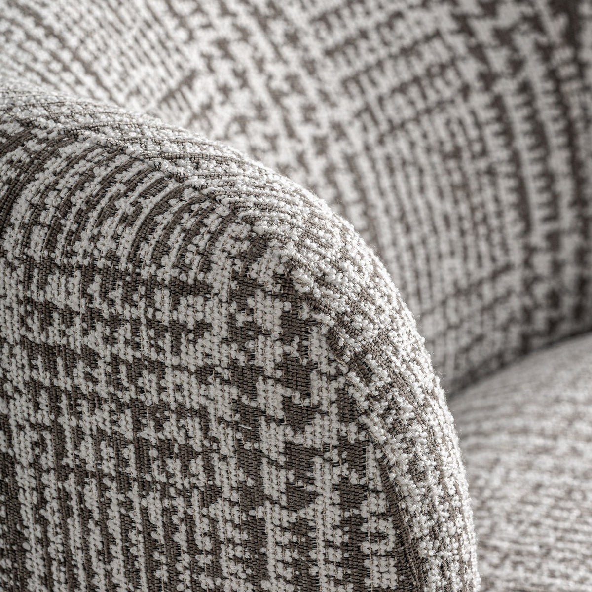 Sillón giratorio tapizado gris Sant Llorenç