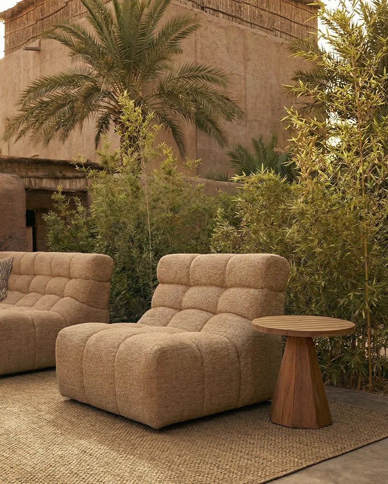 Sillón modular de exterior de olefina reciclada Bubión