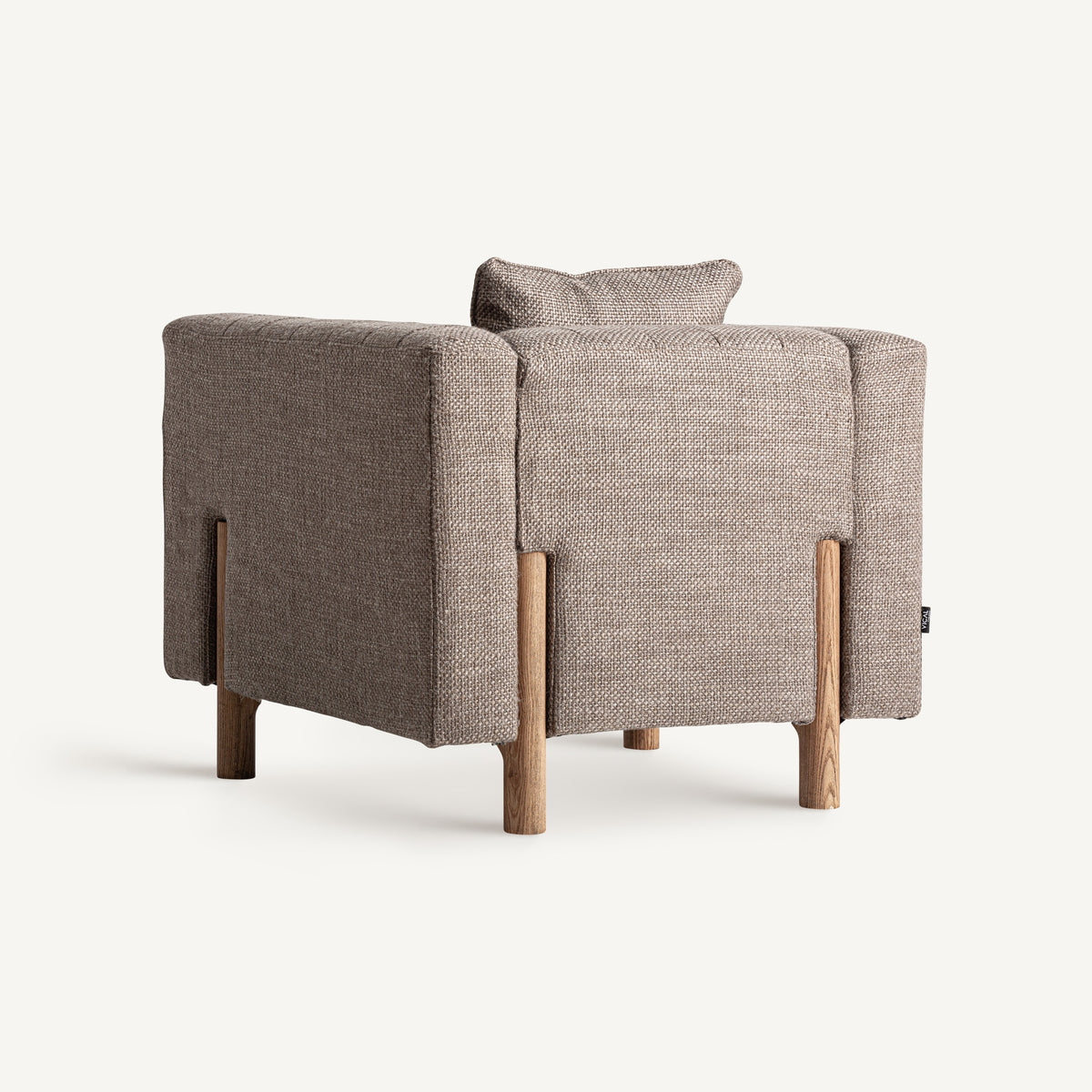 Sillón tapizado beige Cala Llonga