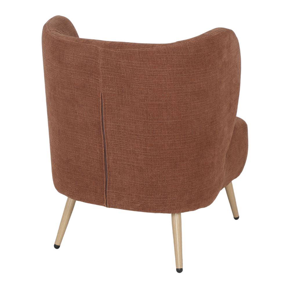 Sillón tapizado con patas de aguja Joel