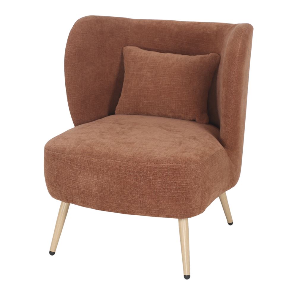 Sillón tapizado con patas de aguja Joel