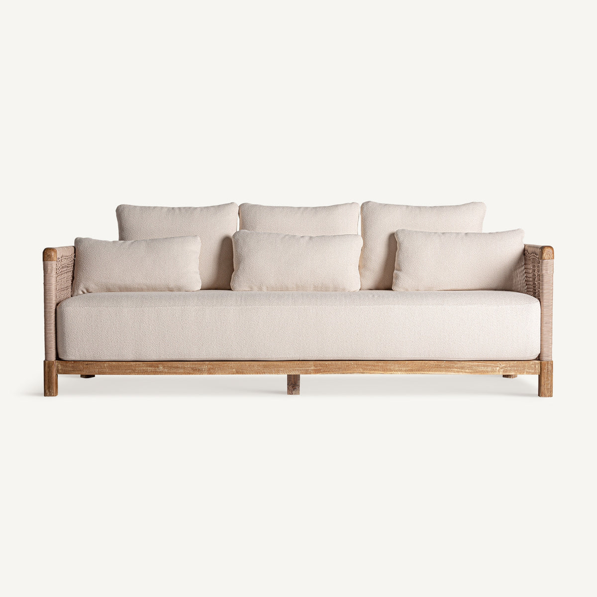 Sofá de exterior de teca reciclada Nonza 240 cm