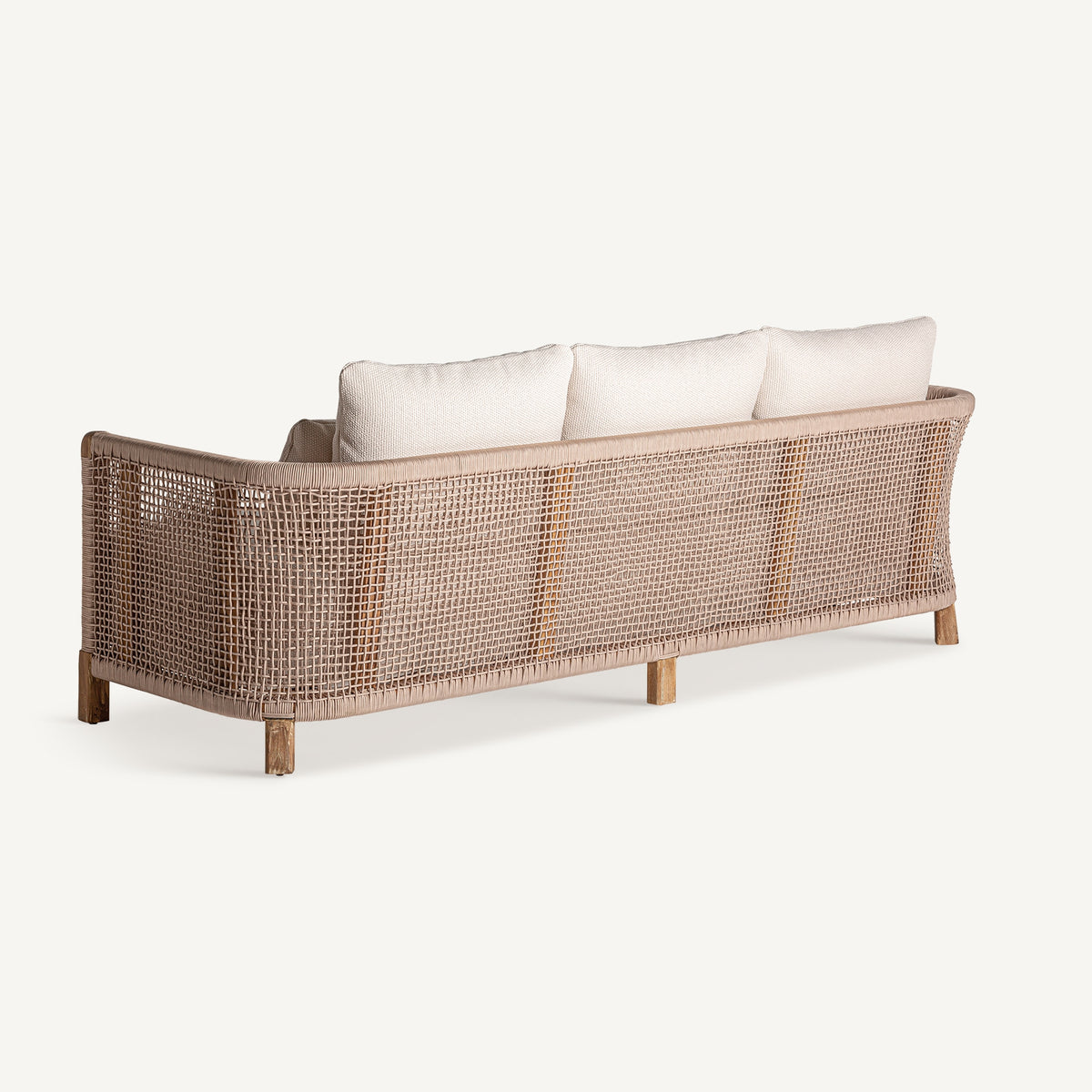 Sofá de exterior de teca reciclada Nonza 240 cm