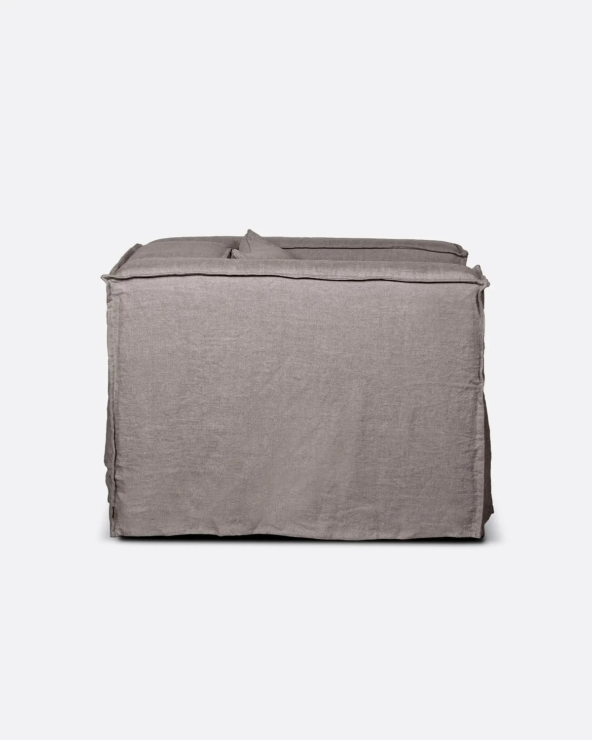 Sofá de una plaza con funda de lino Strozzi