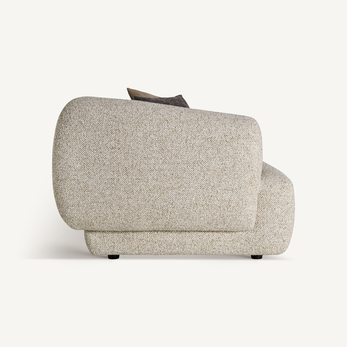 Sofá tapizado beige Calvi