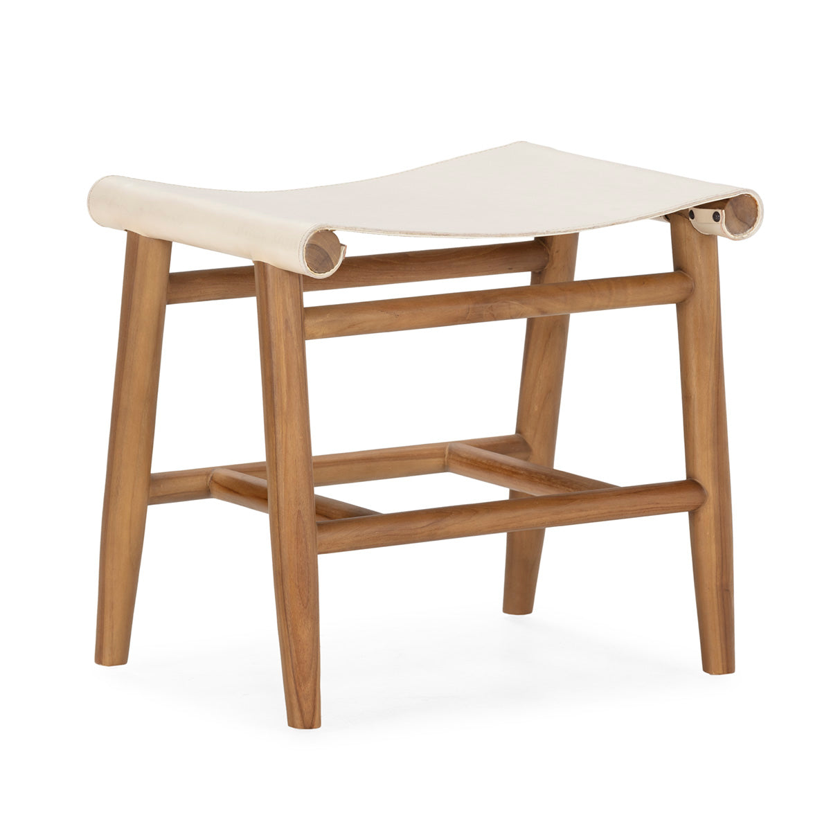 Taburete de madera de teca Durango