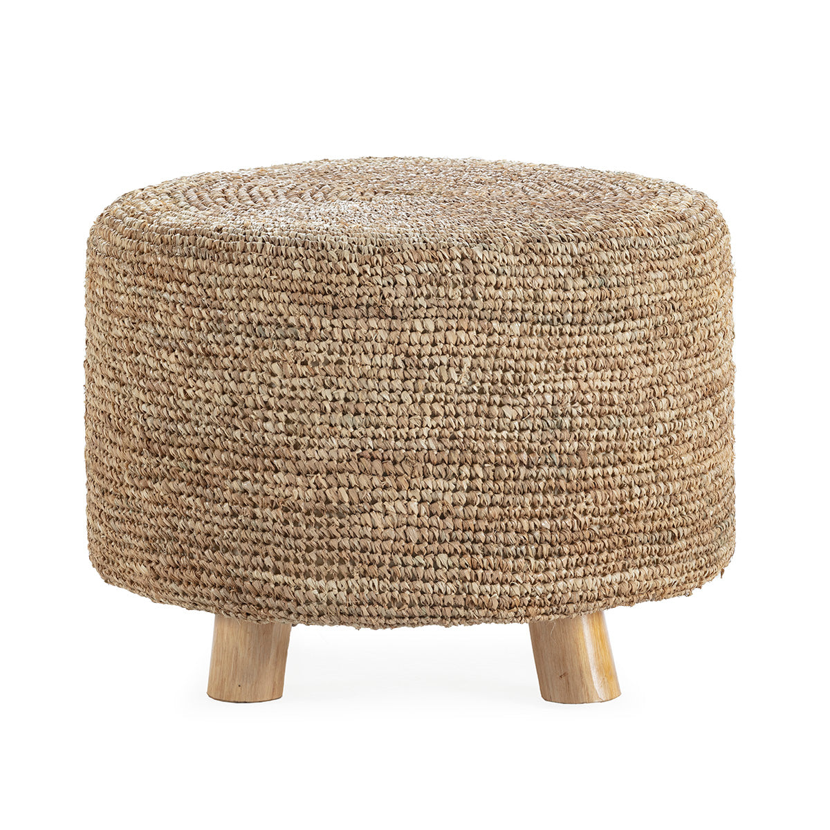 Taburete de sisal y madera Carcassonne