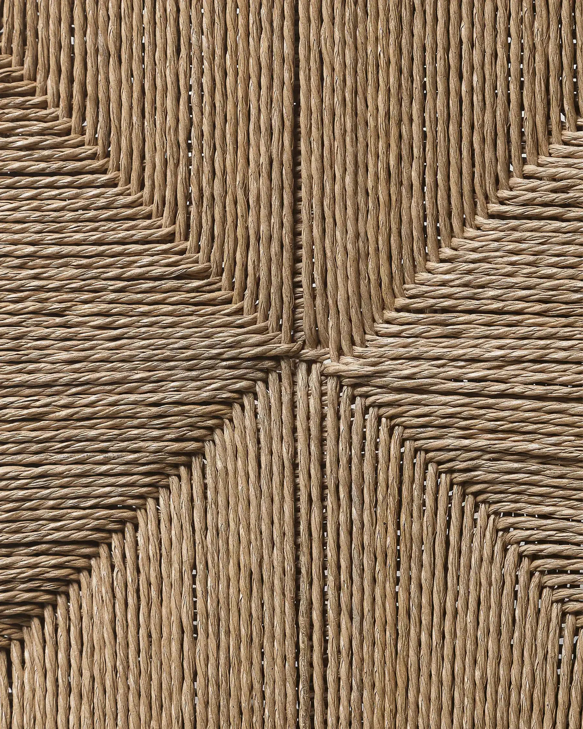 Taburete de teca reciclada y cuerda de papel Kumai
