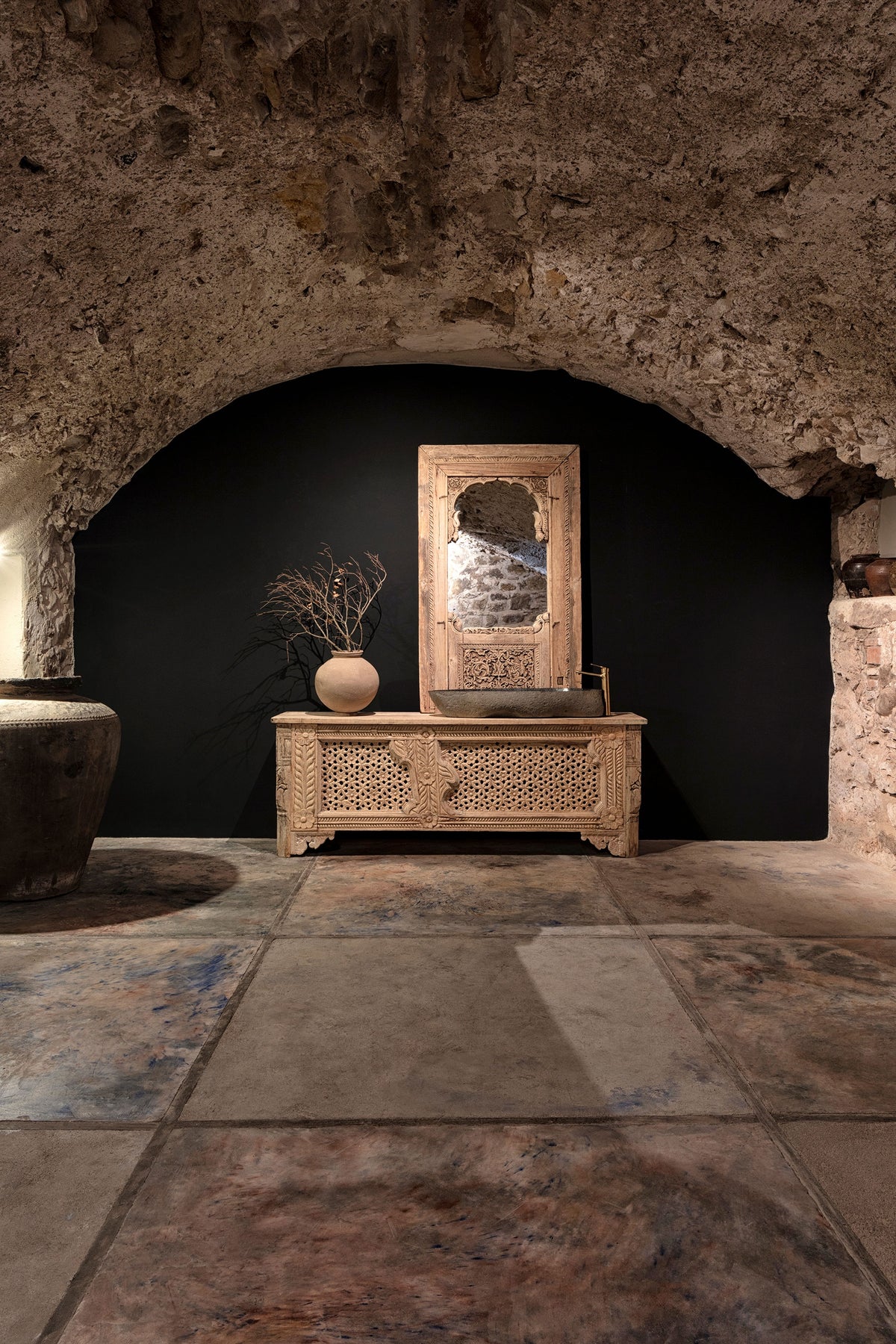 Tinaja de terracota envejecida Leucate