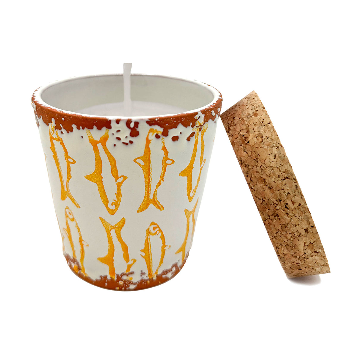 Vela de cerámica Pez amarillo - Orange Blossom