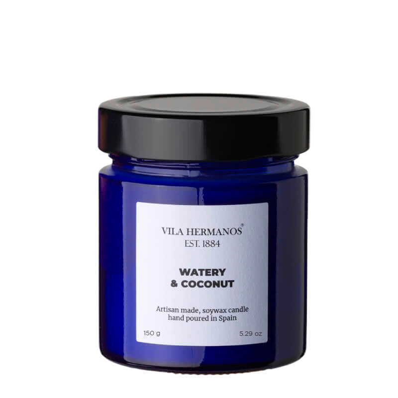 Vela Watery & Coconut - Apothecary Cobalt Blue - #pino_y_jacaranda#
