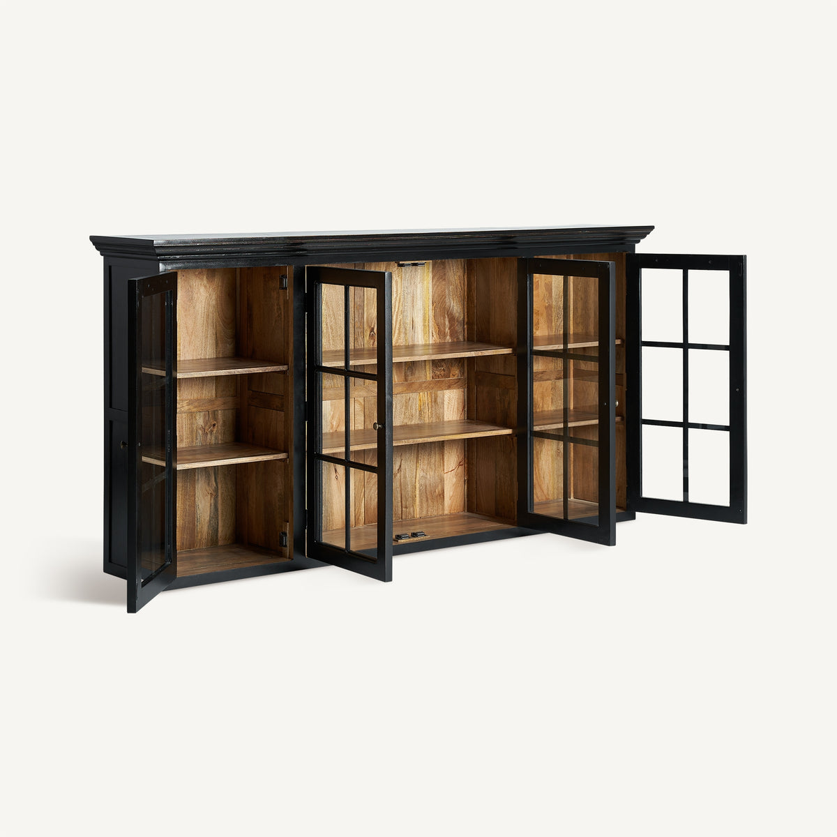 Vitrina modular de mango negro Sagone