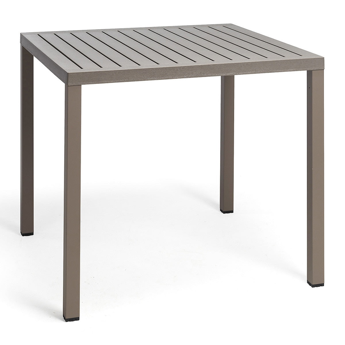 Set de mesa Cube y sillones plegables Darsena Nardi – Mesa Cube 80 x 80, topo