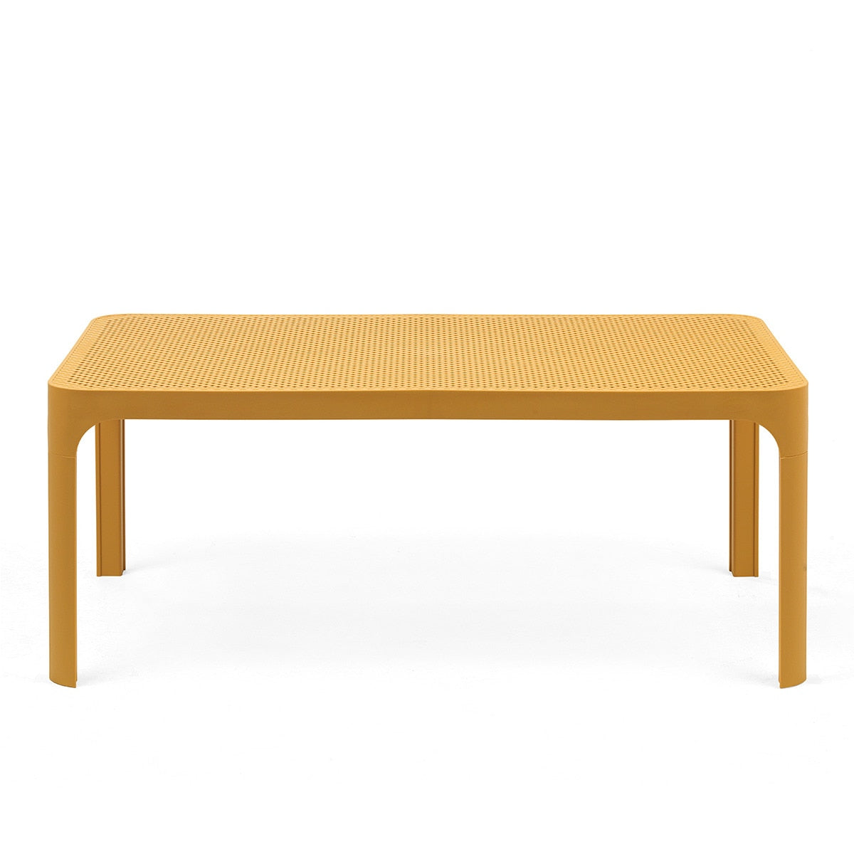 Set de butacas Net Relax y mesa baja Net Nardi – Mesa baja Net Table, mostaza