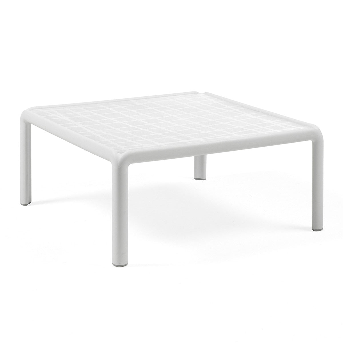 Set lounge Komodo con 2 sillones y mesa de centro Nardi – Mesa de centro Komodo, blanco / gris oscuro