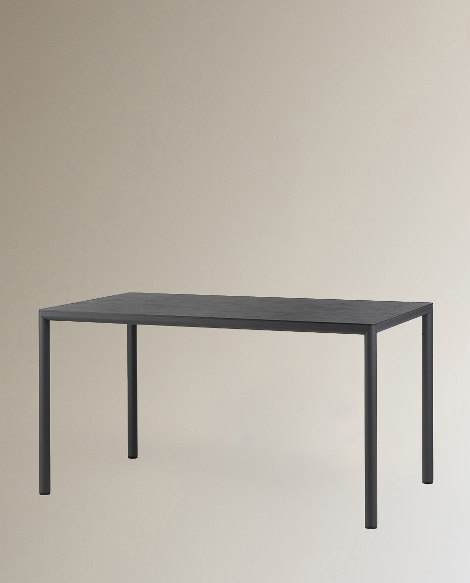 Set de comedor Piave con sillas Tiberina Nardi – Mesa Piave 139 x 79, antracita