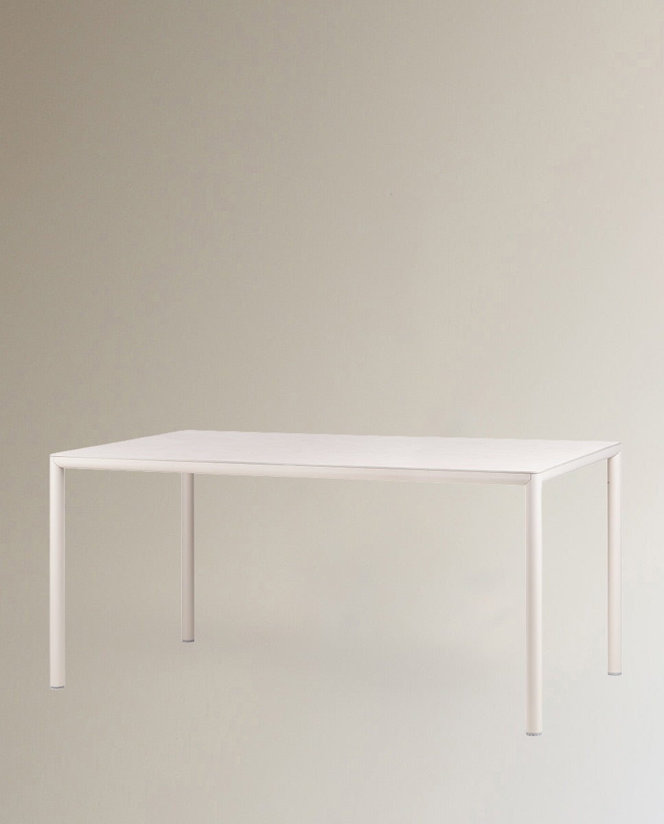 Set de comedor Piave con sillas Tiberina Nardi – Mesa Piave 159 x 89, crema