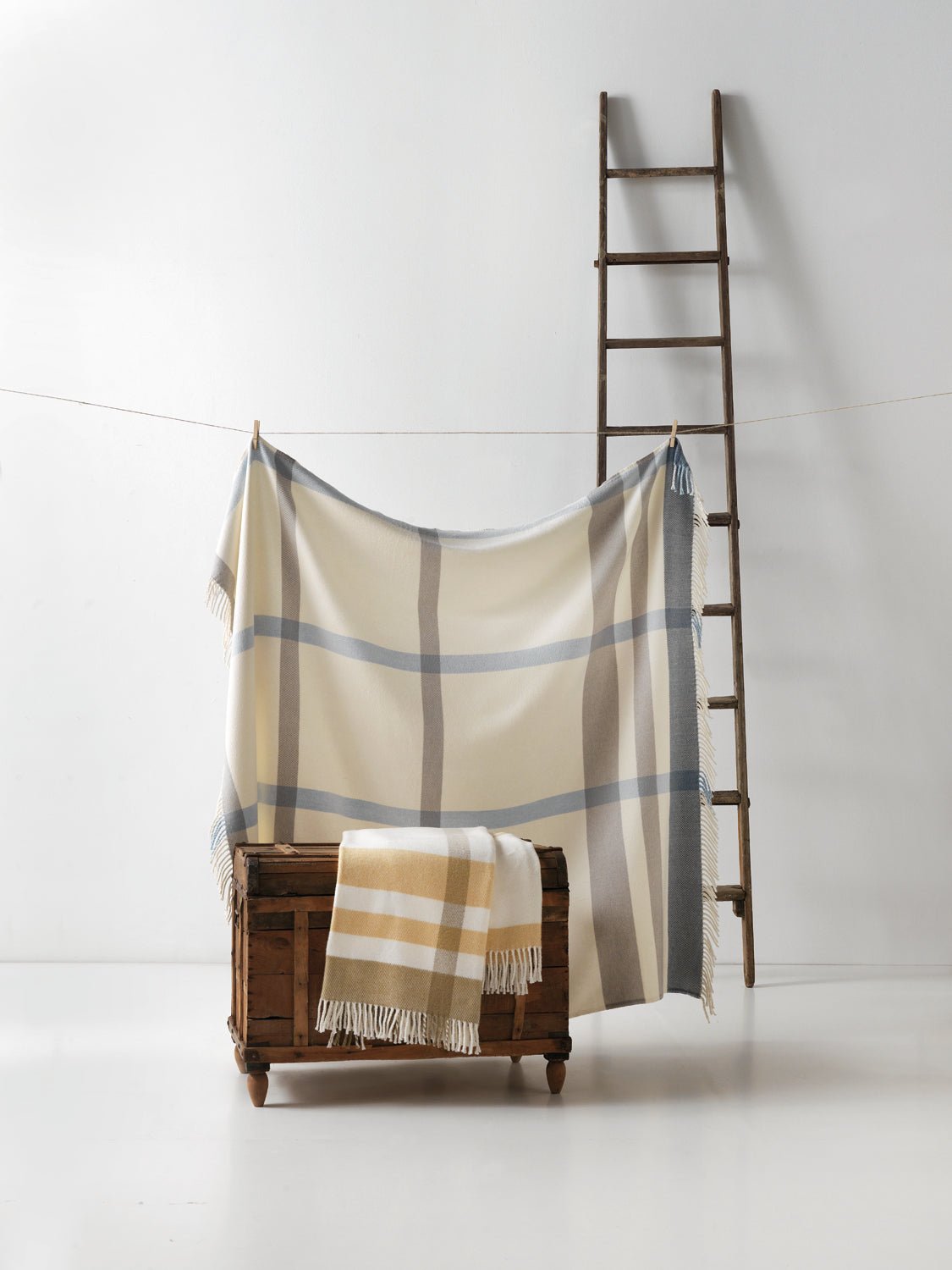 Manta de Invierno Winter Plaid Square - #pino_y_jacaranda#