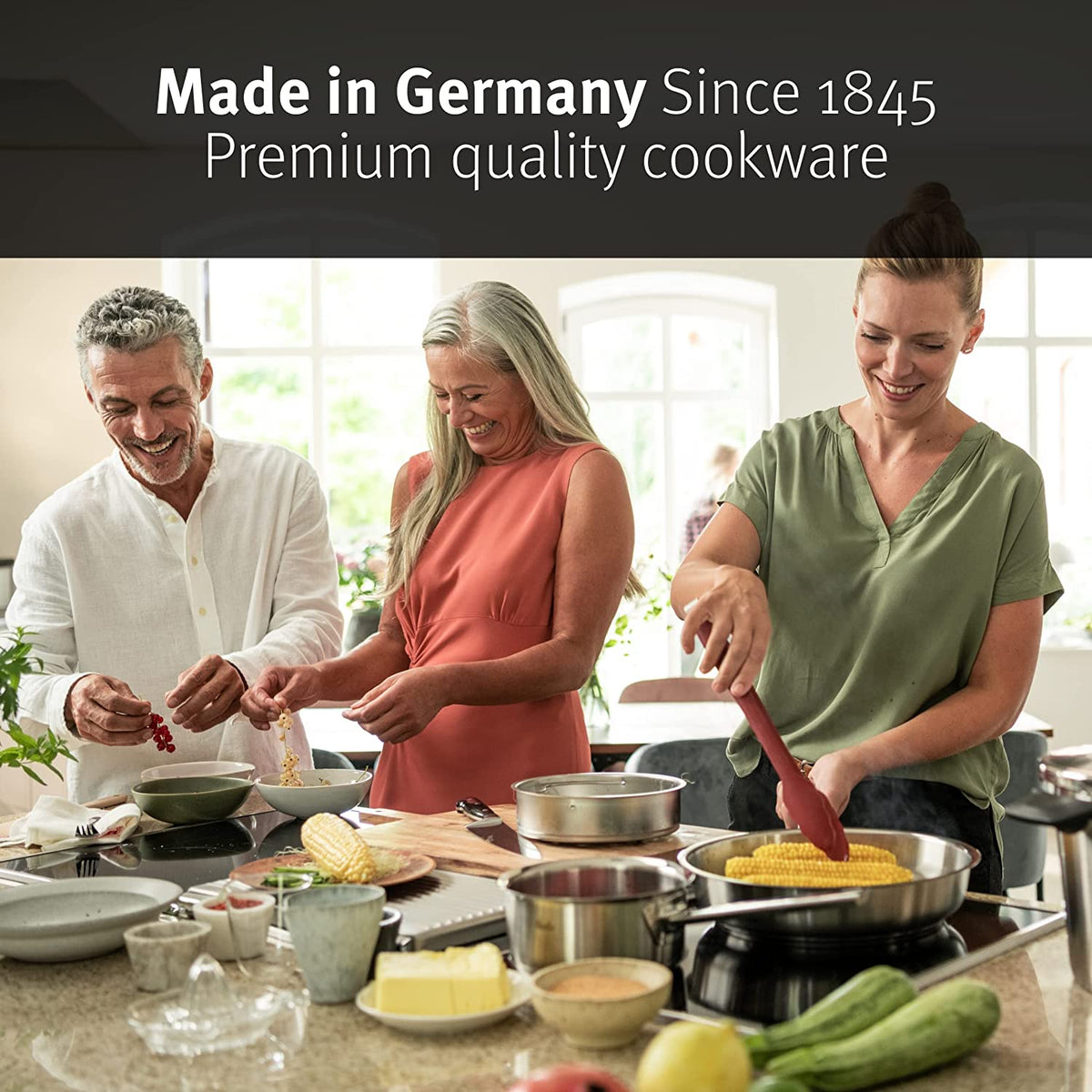 Olla a Presión 2,5L + Cestillo 18 cm + Trípode Vitavit® Premium Fissler - #pino_y_jacaranda#