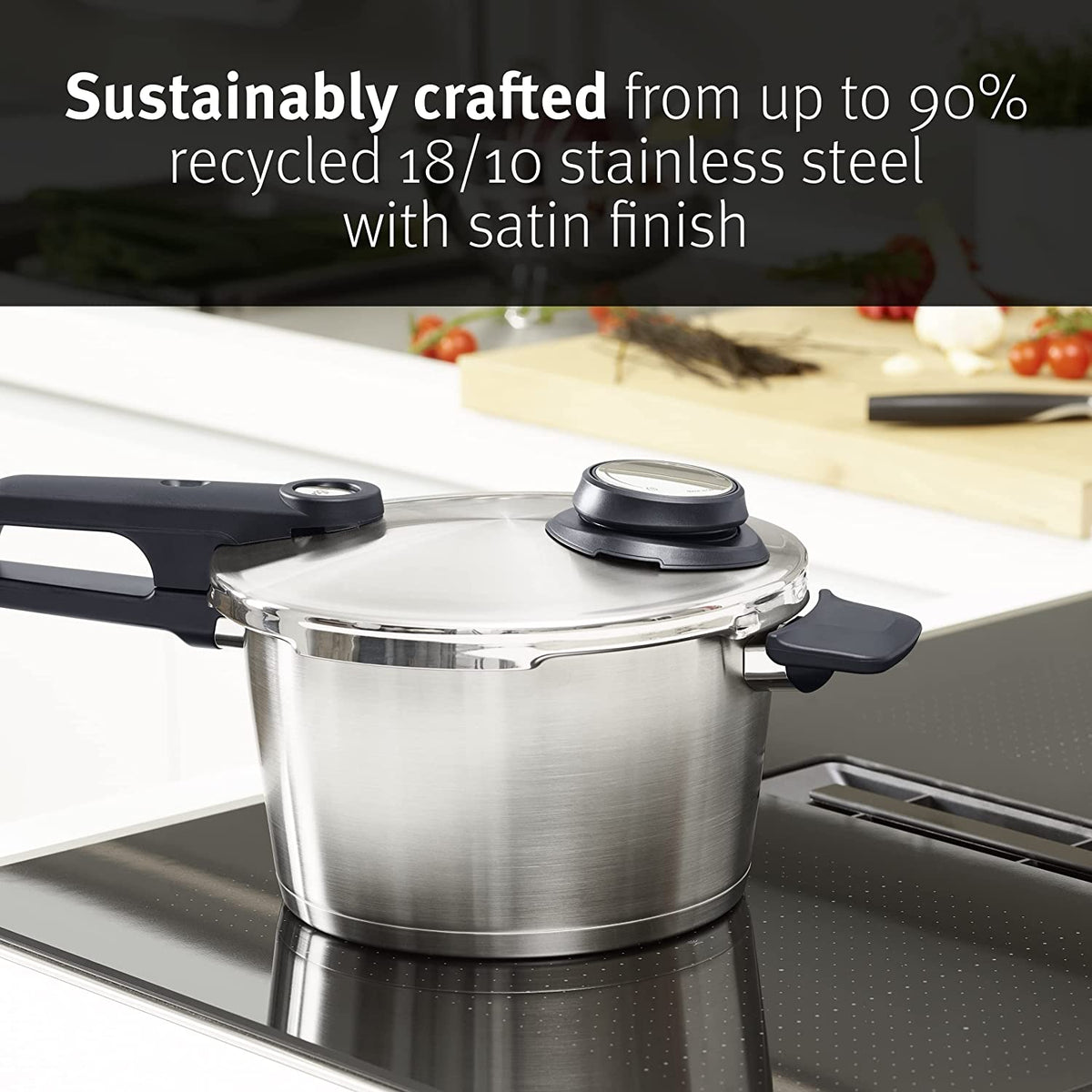 Olla a Presión 3,5L + Cestillo 22 cm + Trípode Vitavit® Premium Fissler - #pino_y_jacaranda#