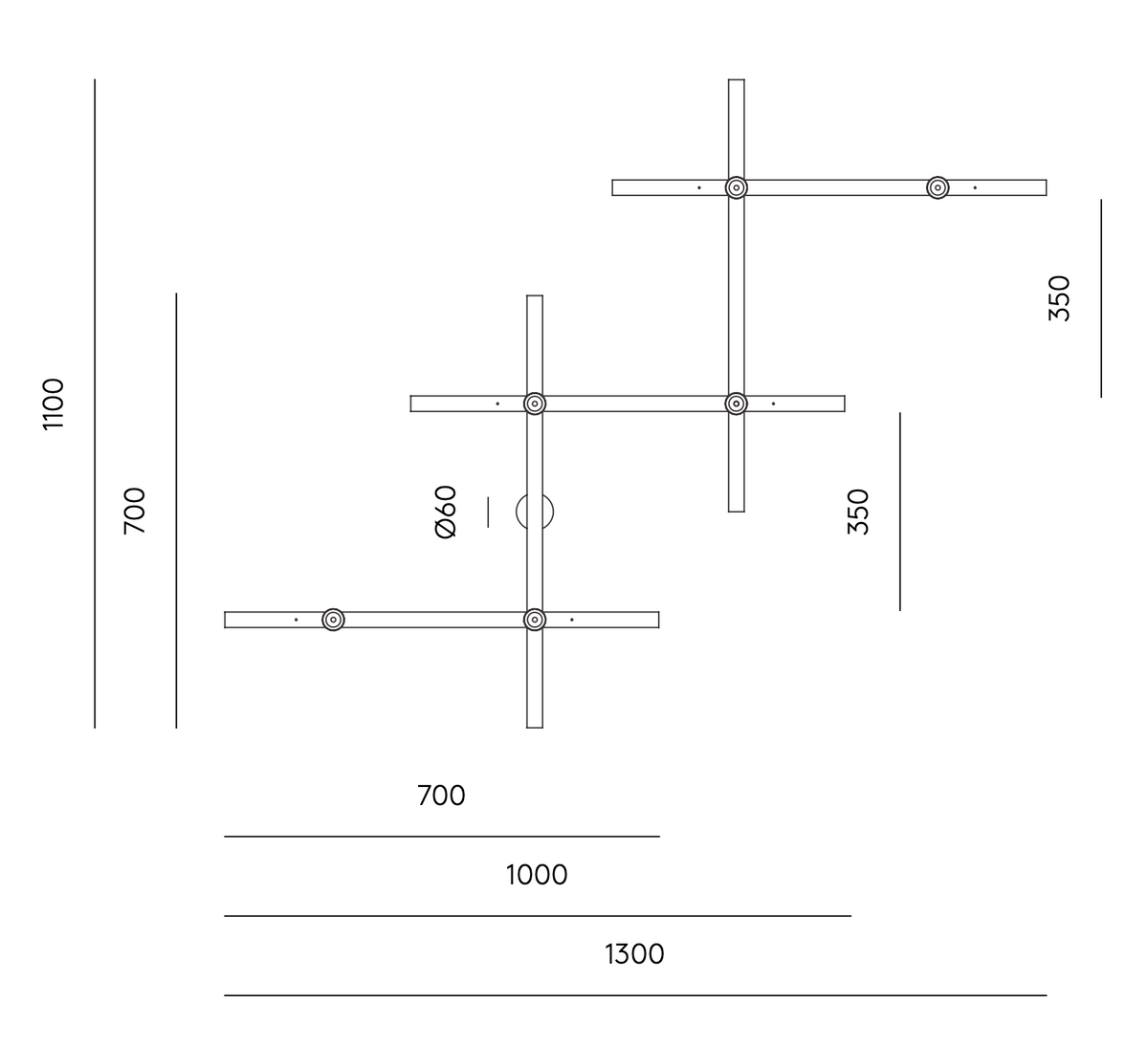 Aplique de Pared Abby A1259/6 - A1259 - #pino_y_jacaranda#