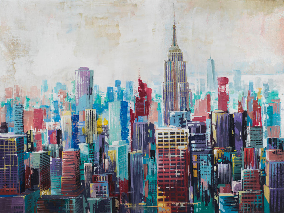 Cuadro Manhattan New York - #pino_y_jacaranda#