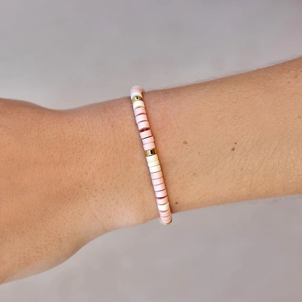 Pulsera Turquesa y Blanca - #pino_y_jacaranda#