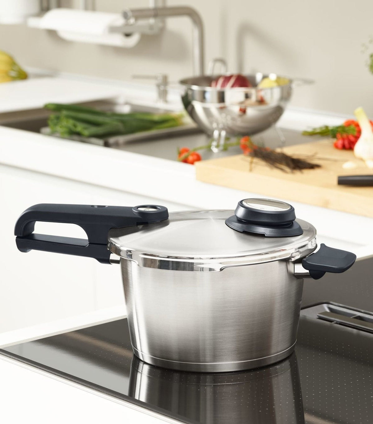 Set de Ollas a Presión Fissler Vitavit® Premium 6,5L + 2,5L Cestillo + Trípode - #pino_y_jacaranda#