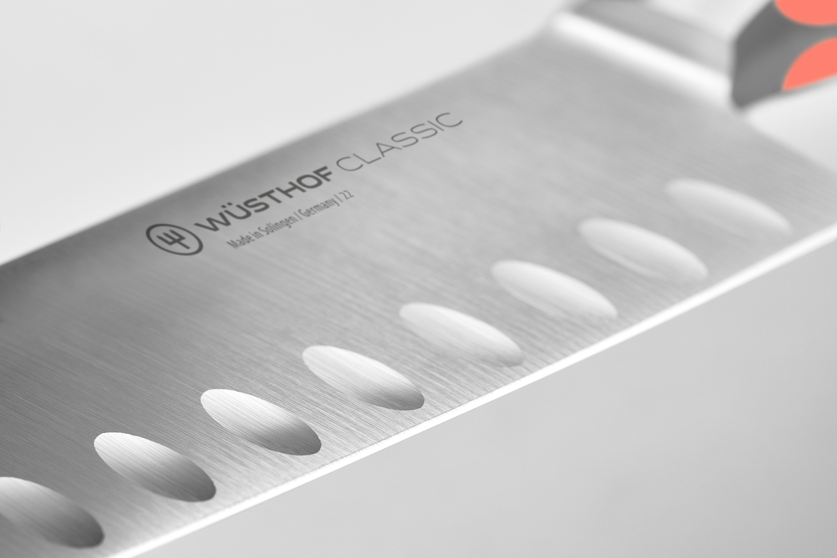 Santoku alveolado Wüsthof Classic Colour 17 cm