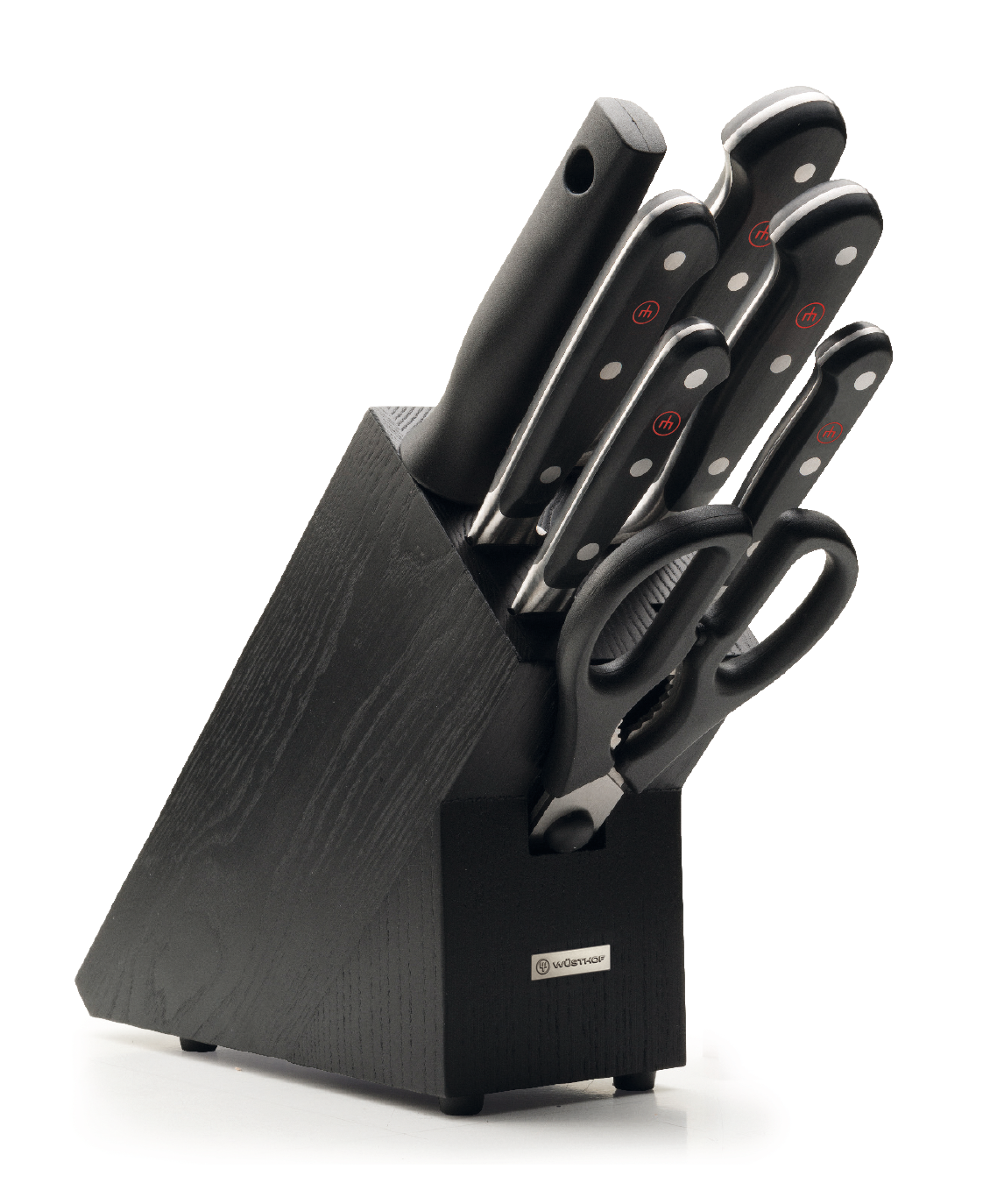 Bloque de 8 piezas Wüsthof Classic de madera negra