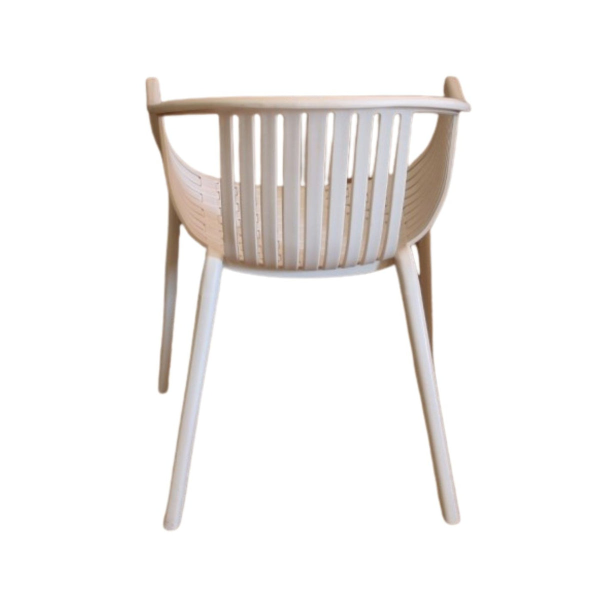 Set de 4 sillas beige con brazos Guaro