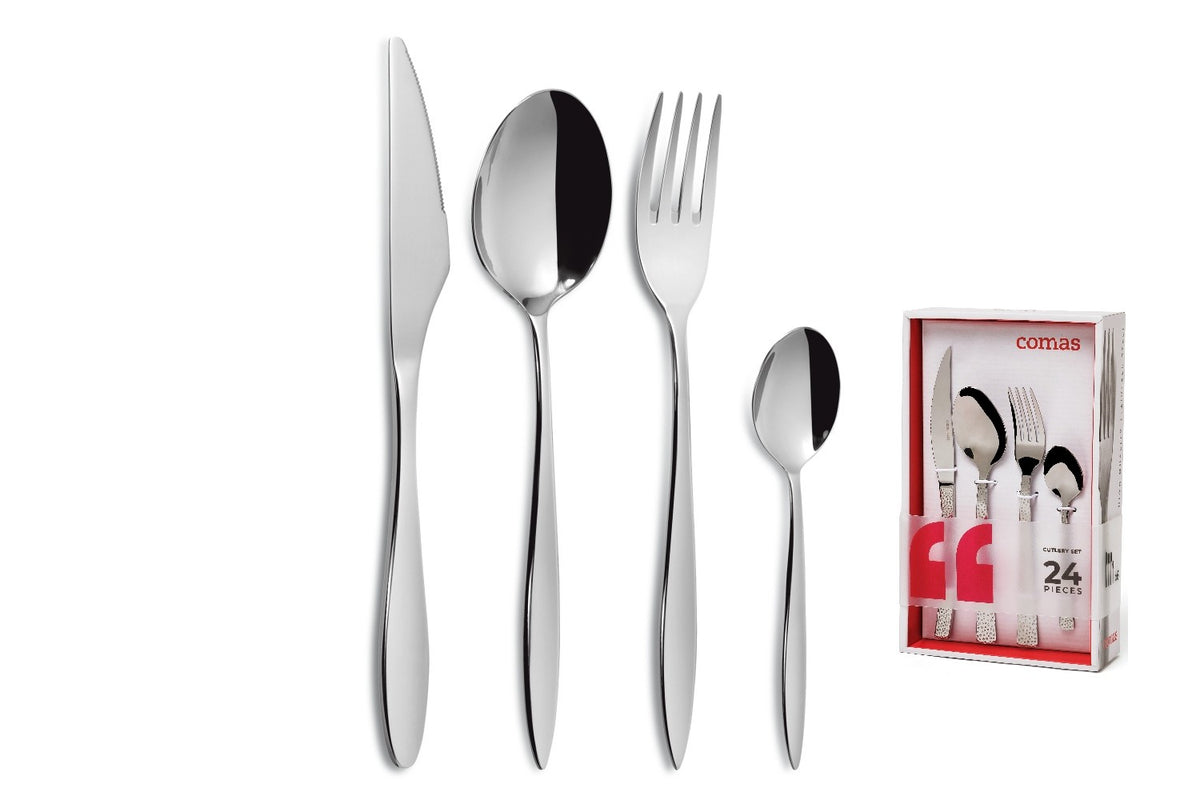 Set de 2 cuberterías de acero inoxidable Mia Comas