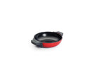 Sartén de servir de hierro fundido Woll Iron 20 cm con tapa de cristal rojo chili