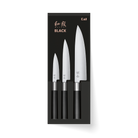 Set de 3 cuchillos Kai Wasabi Black con cuchillo de chef