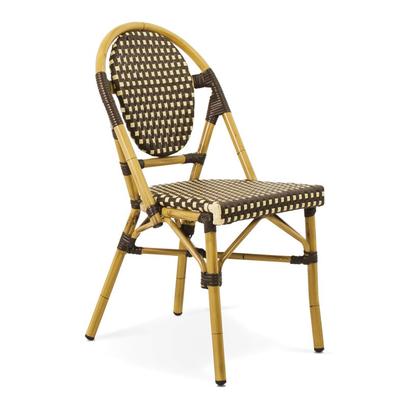 Silla de aluminio y tejido sintético Ravioli