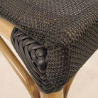 Silla de aluminio efecto ratán Curtis