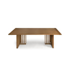 Mesa de comedor de roble natural con patas alistonadas Ortigia