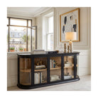 Lámpara de sobremesa de travertino beige Alquézar