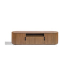 Mueble de TV ovalado de roble con palillería Lauris
