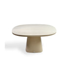 Mesa de comedor de exterior arena y porcelánico 150 Asilah